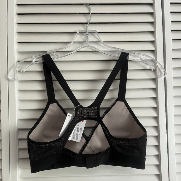 NEW with tags Lululemon Awake To Lace Bra Black / Barely Beige size 32C rare - Picture 6 of 9